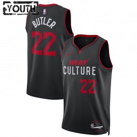 NBA Børn Trøje Miami Heat Jimmy Butler 2023-24 Nike City Edition Sort Swingman